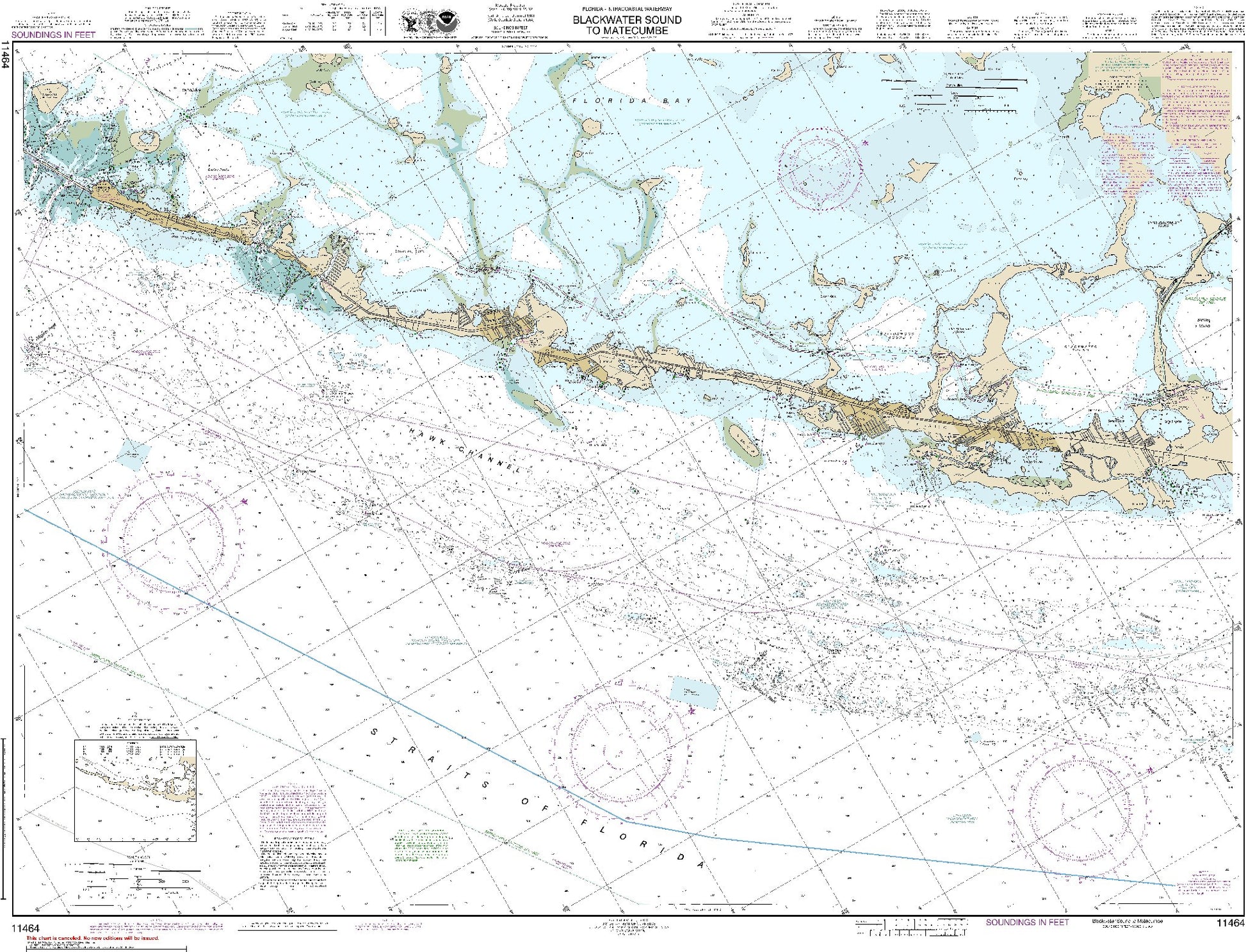 Blackwater Sound to Matecumbe (11464) by NOAA