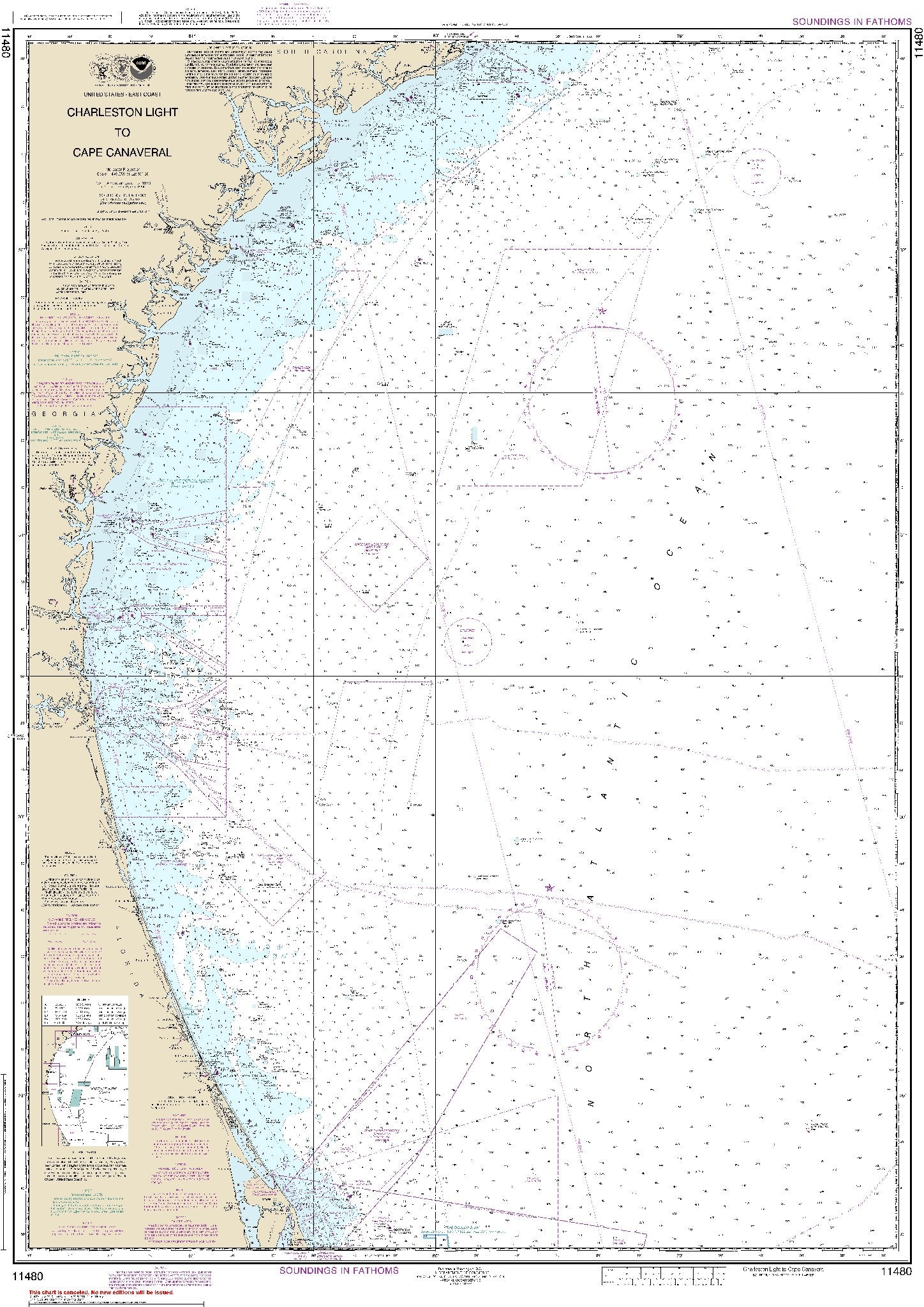 Charleston Light to Cape Canaveral (11480) by NOAA