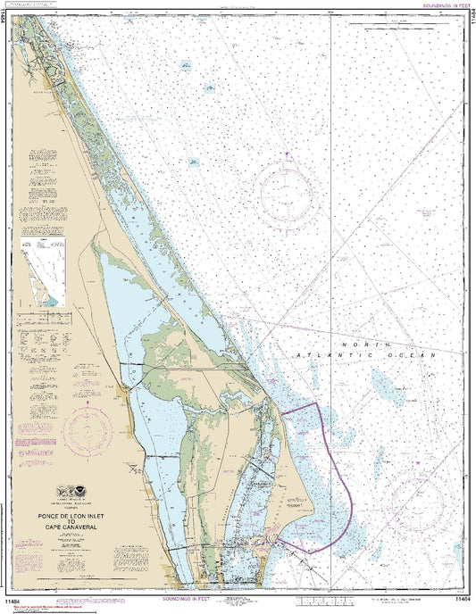Ponce De Leon Inlet to Cape Canaveral (11484) by NOAA