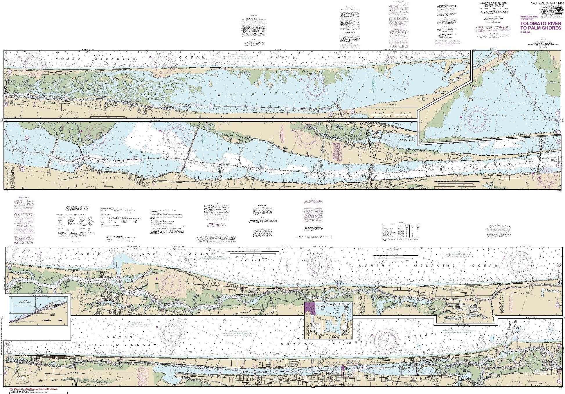 Tolomato River to Palm Shores (Includes - Side A, Daytona Beach; Side B, Indian River Ii to Kk and Mosquito Lagoon Hh to Ii) (11485) by NOAA