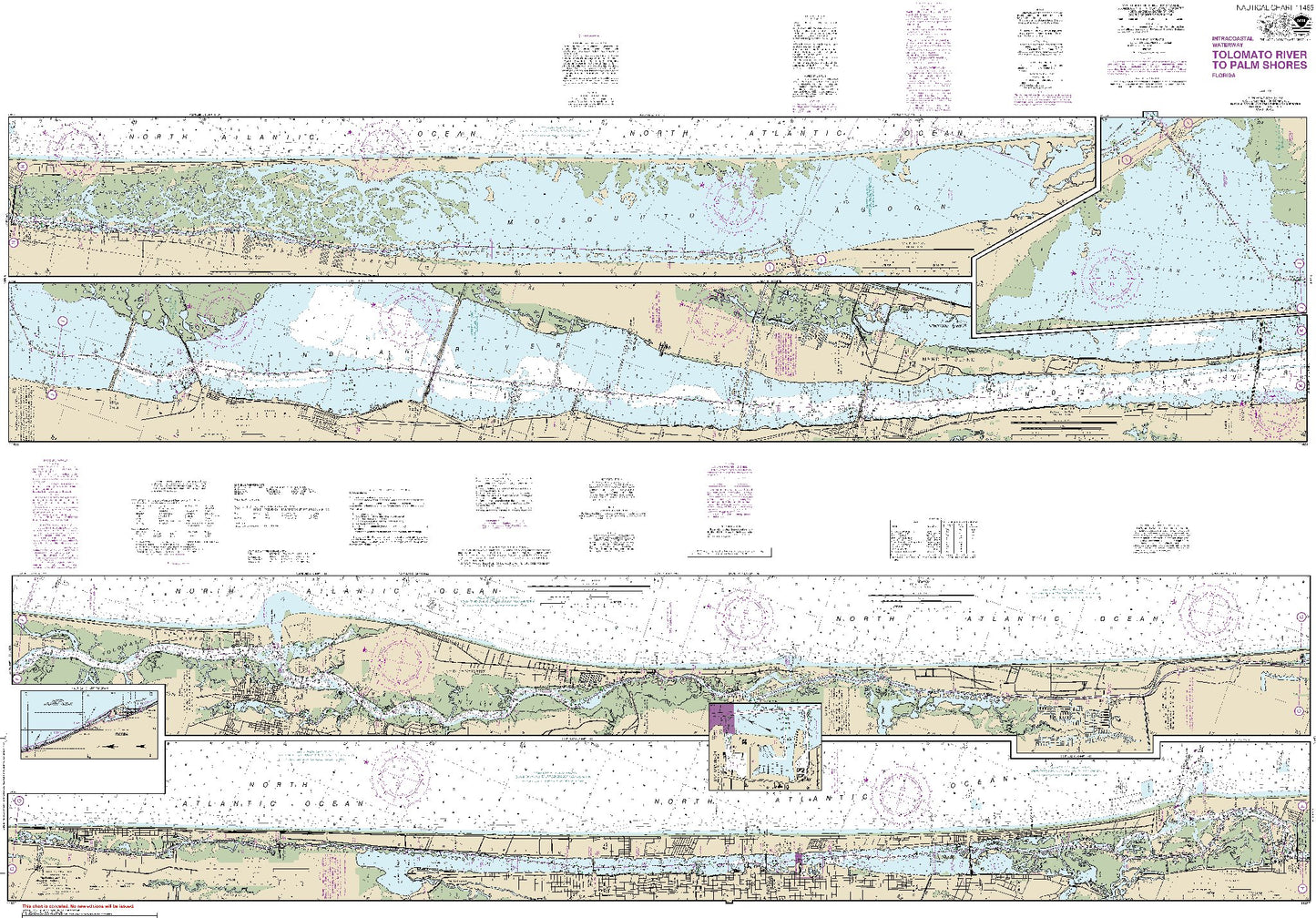 Tolomato River to Palm Shores (Includes - Side A, Daytona Beach; Side B, Indian River Ii to Kk and Mosquito Lagoon Hh to Ii) (11485) by NOAA