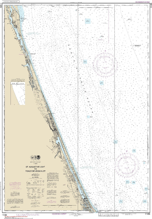 St. Augustine Light to Ponce De Leon Inlet (11486) by NOAA