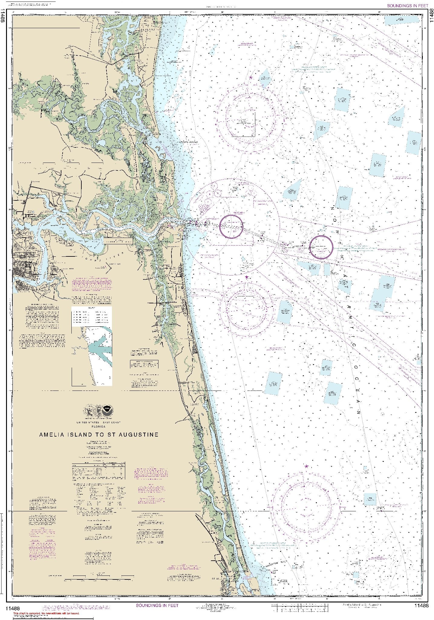 Amelia Island to St. Augustine (11488) by NOAA