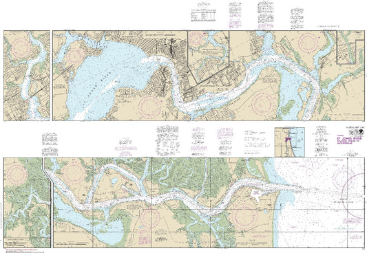 St. Johns River - Atlantic Ocean to Jacksonville (11491) by NOAA
