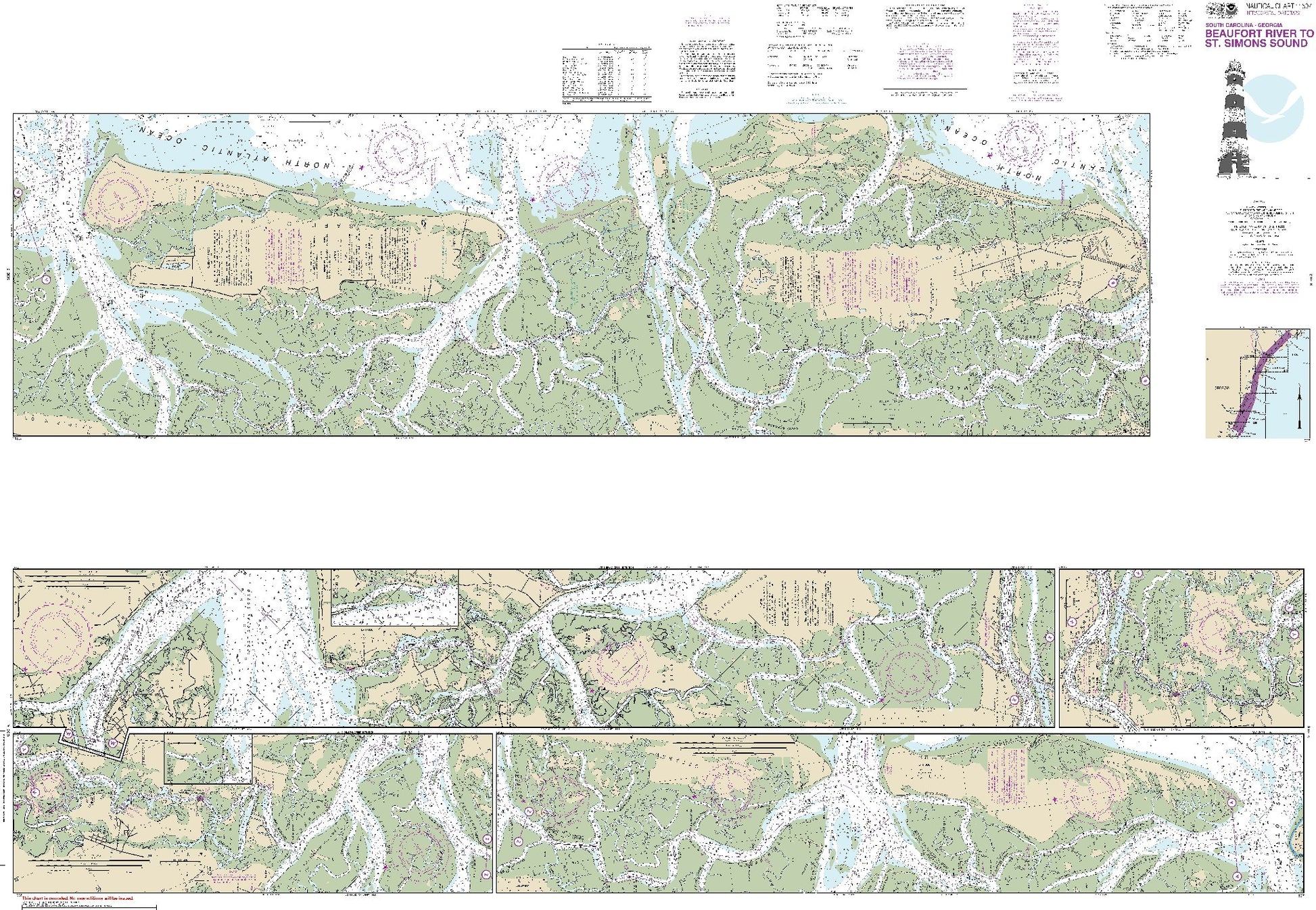 Beaufort River to St. Simons Sound (11507) by NOAA