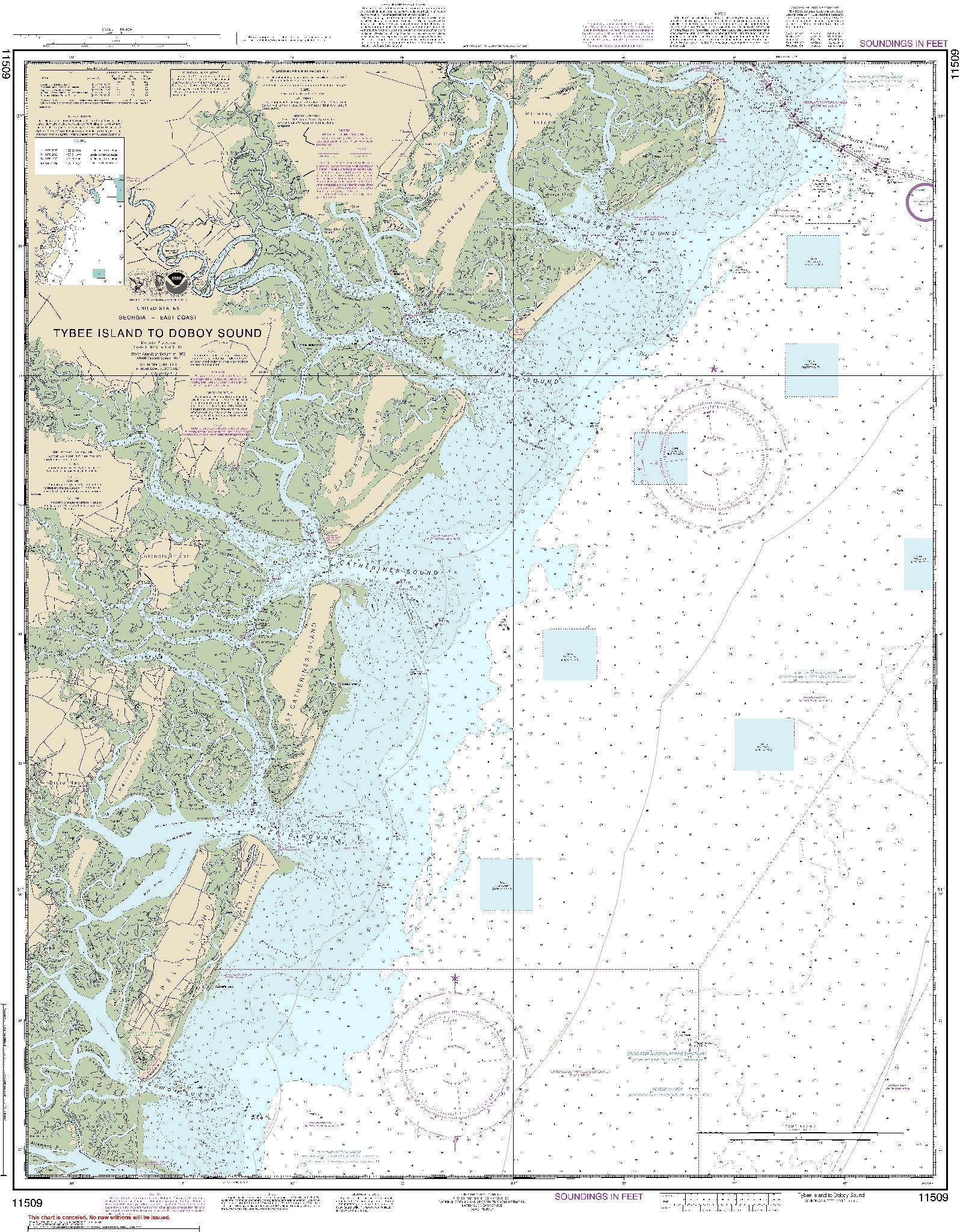 Tybee Island to Doboy Sound (11509) by NOAA