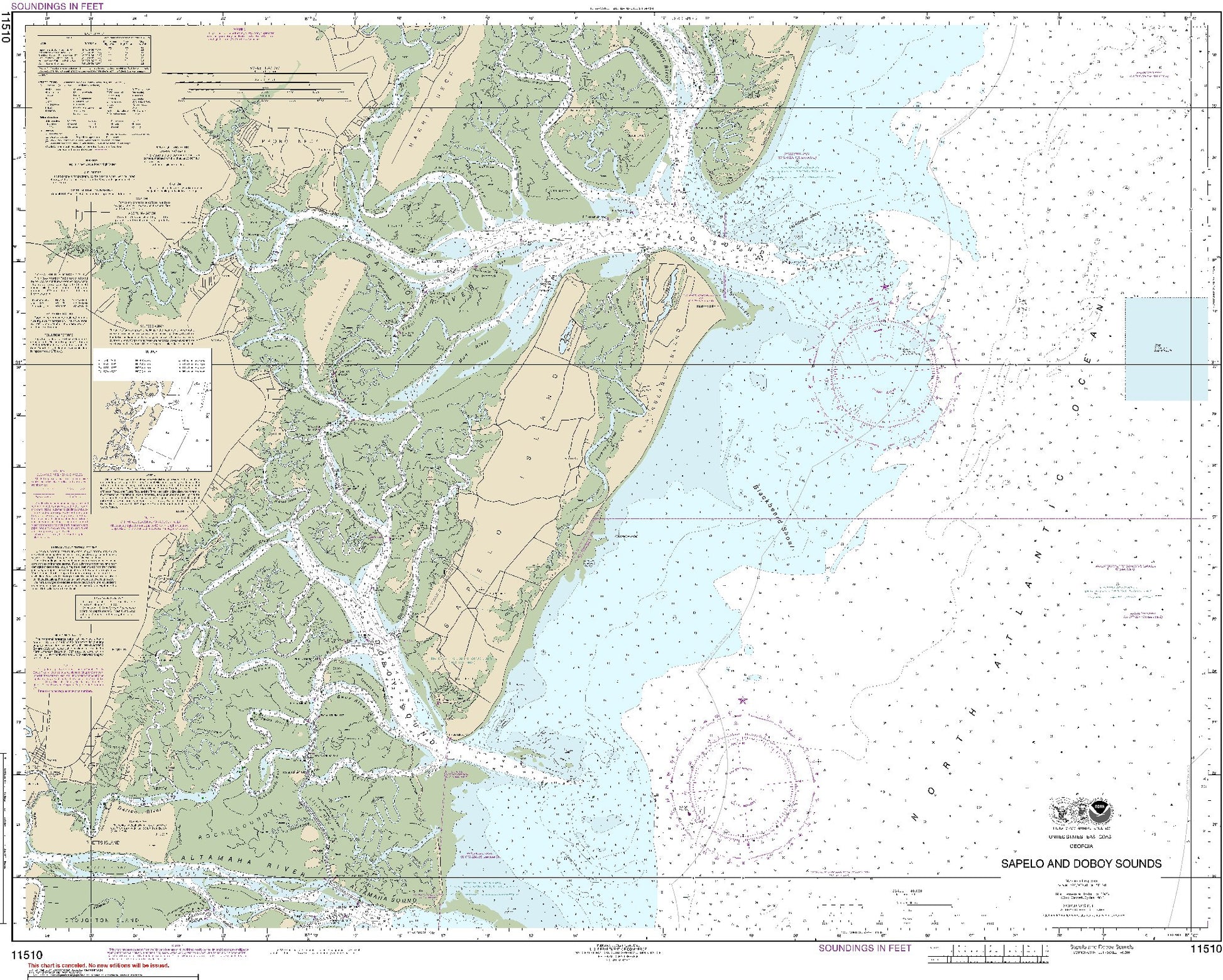 Sapelo and Doboy Sounds (11510) by NOAA