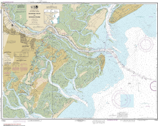 Savannah River and Wassaw Sound (11512) by NOAA