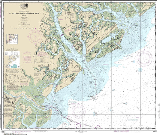 St. Helena Sound to Savannah River (11513) by NOAA
