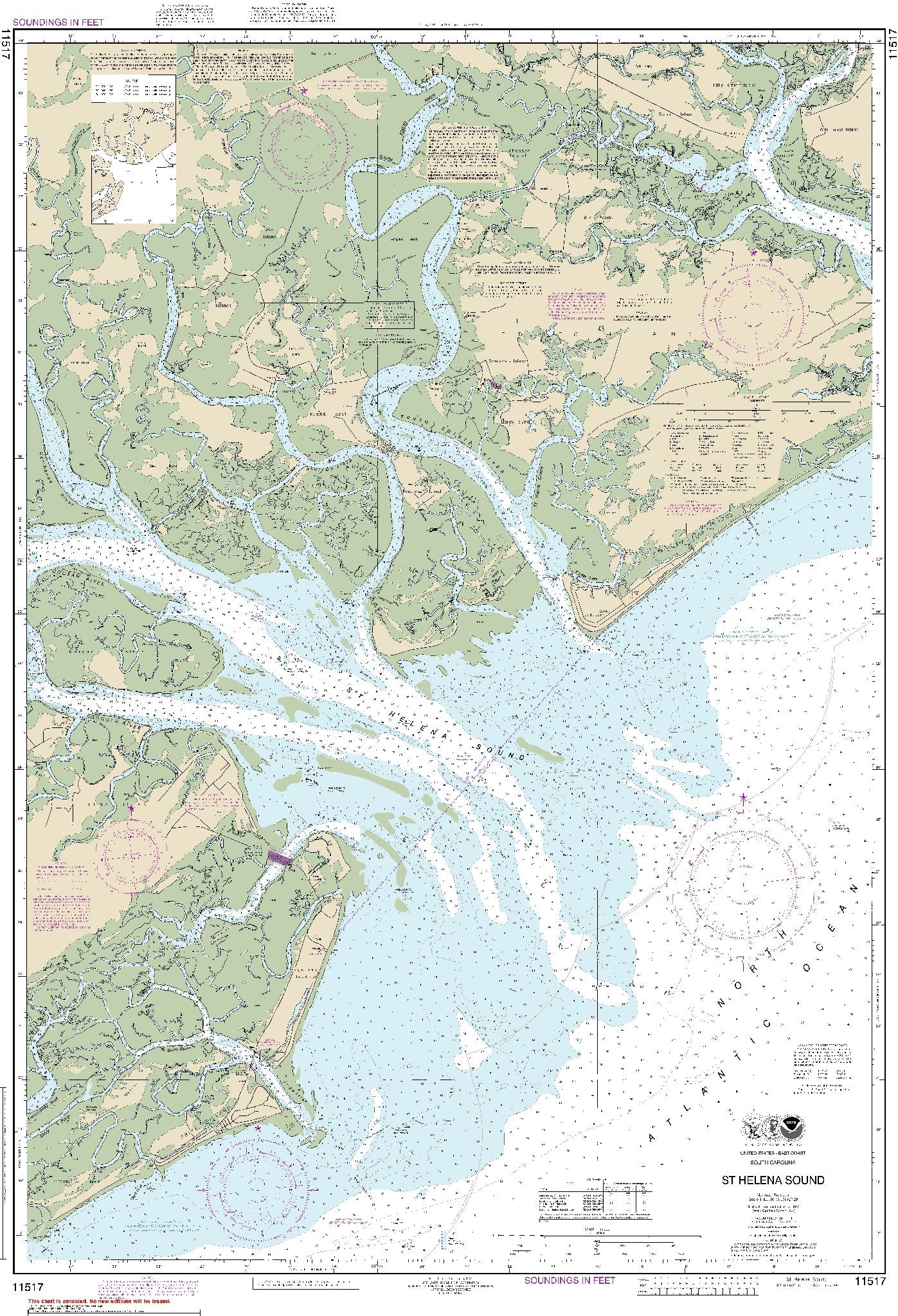 St. Helena Sound (11517) by NOAA