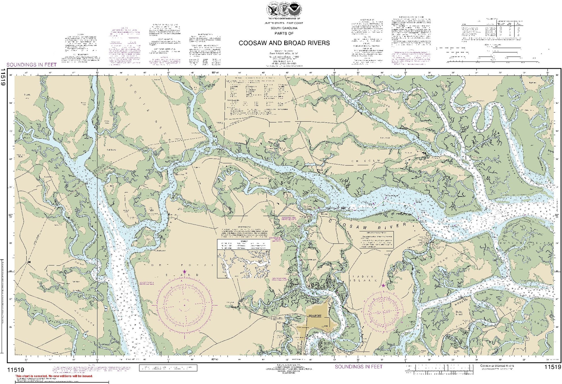 Coosaw and Broad Rivers (11519) by NOAA