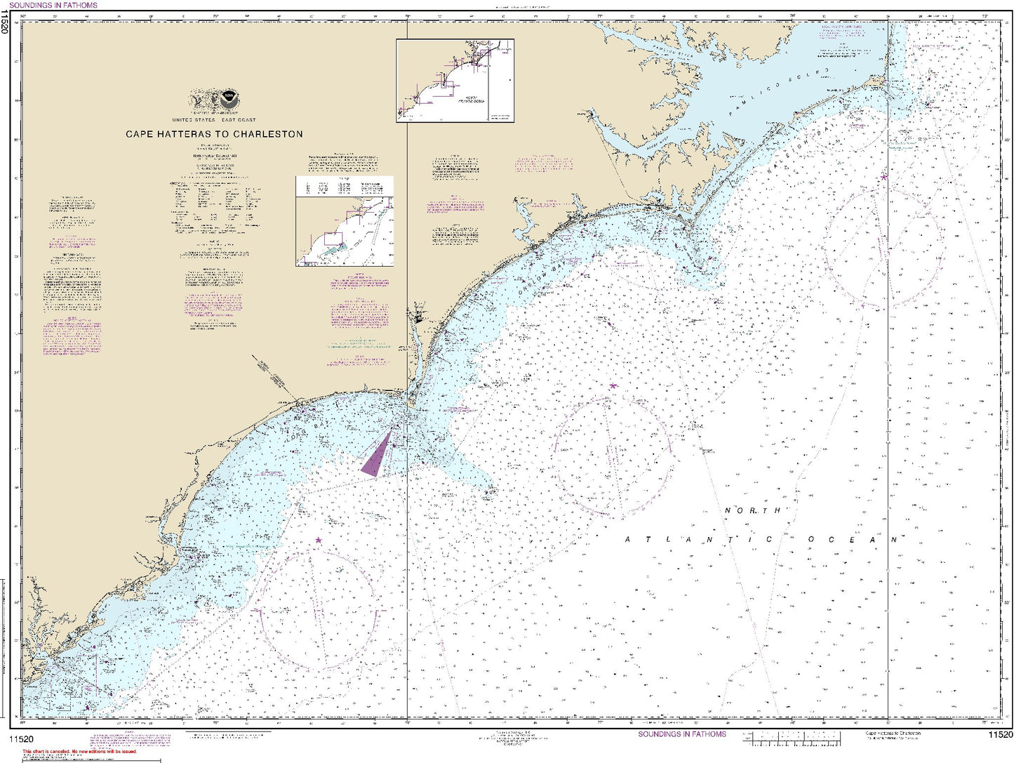 Cape Hatteras to Charleston (11520) by NOAA