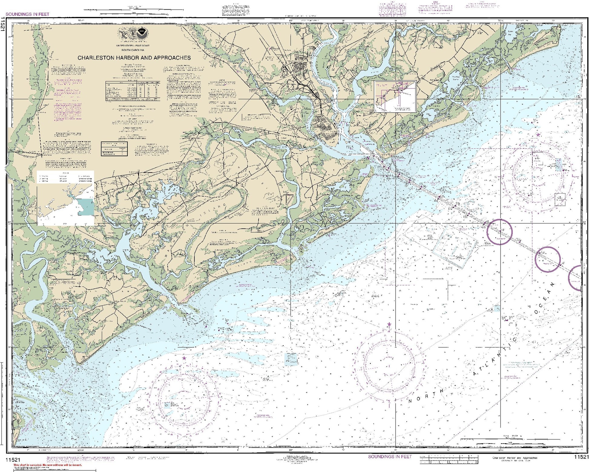 Charleston Harbor and Approaches (11521) by NOAA