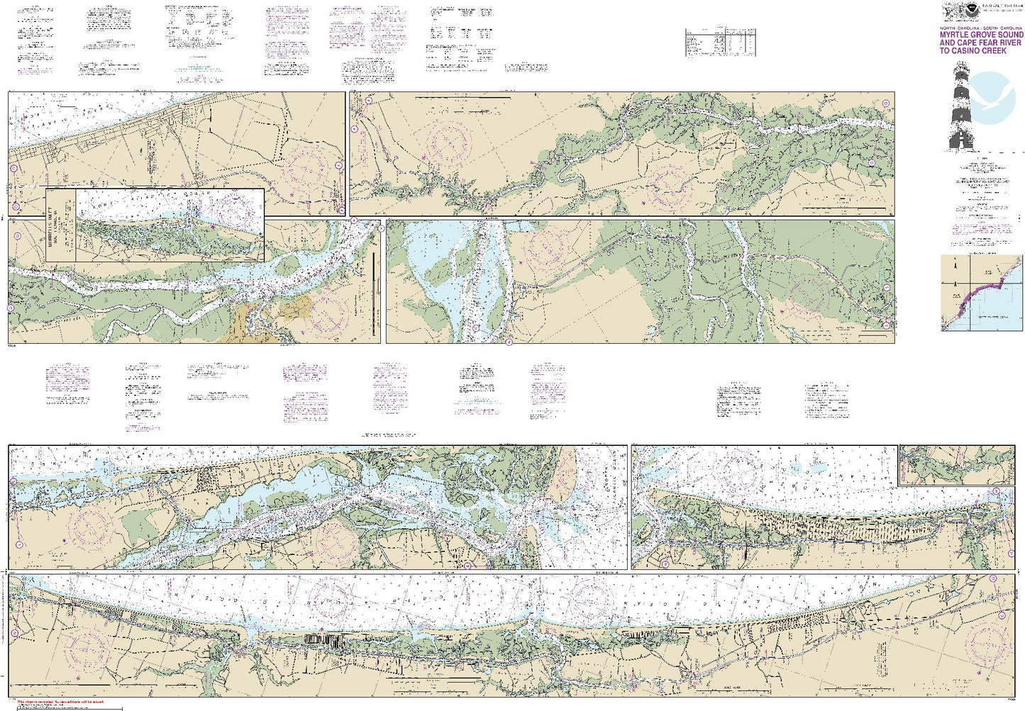 Myrtle Grove Sound and Cape Fear River to Casino Creek (11534) by NOAA