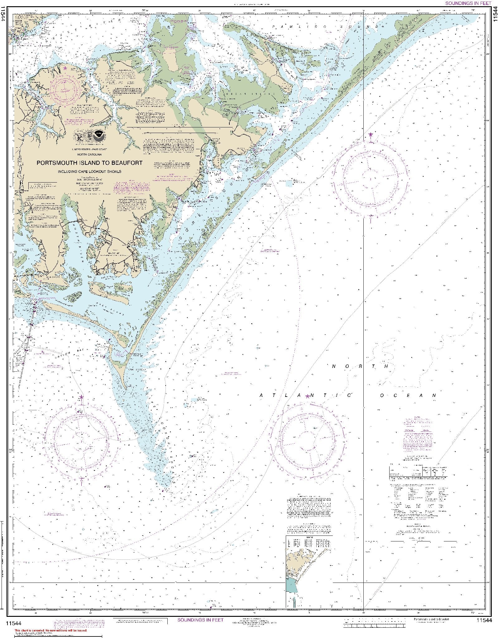 Portsmouth Island to Beaufort (11544) by NOAA