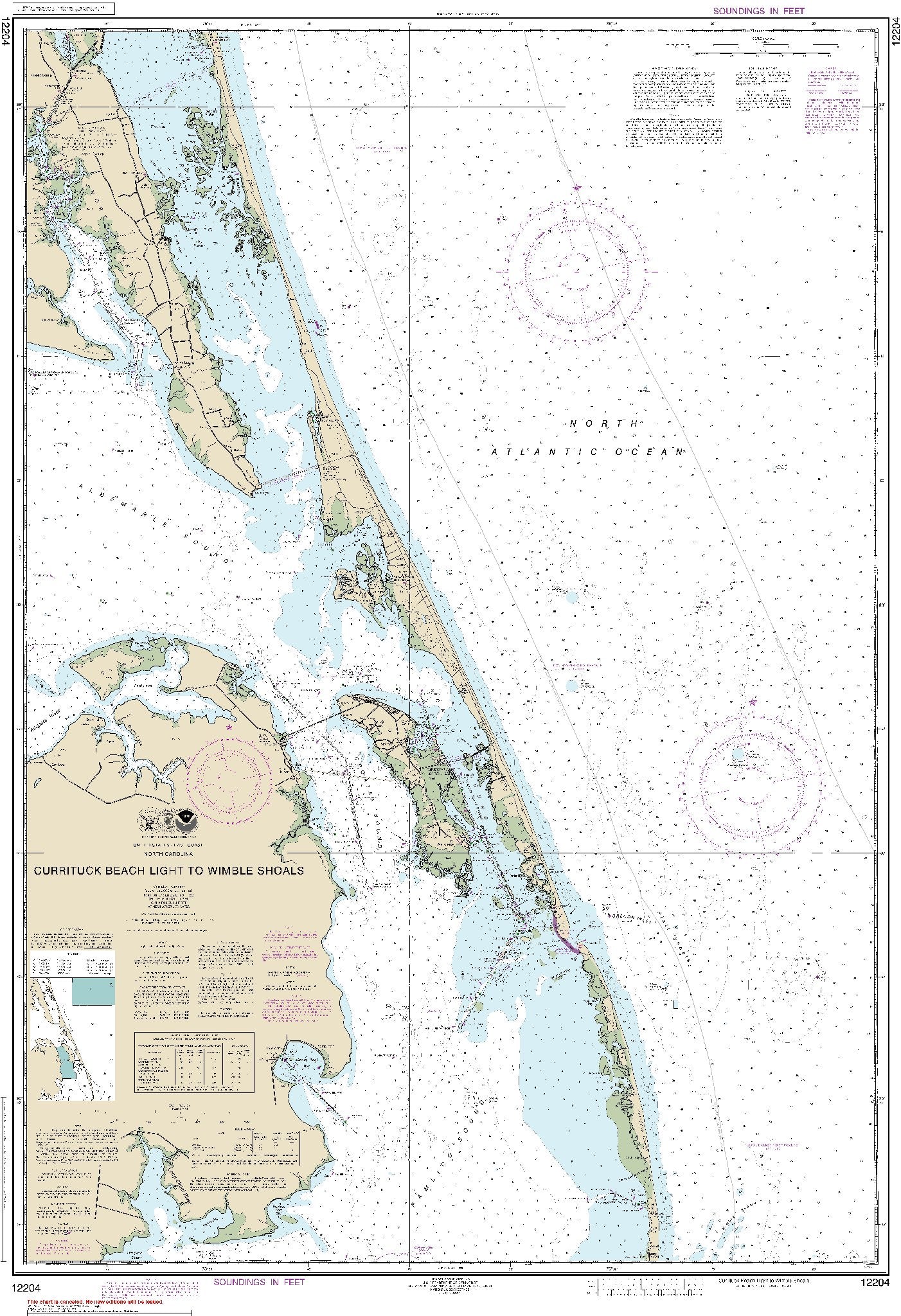 Currituck Beach Light to Wimble Shoals (12204) by NOAA