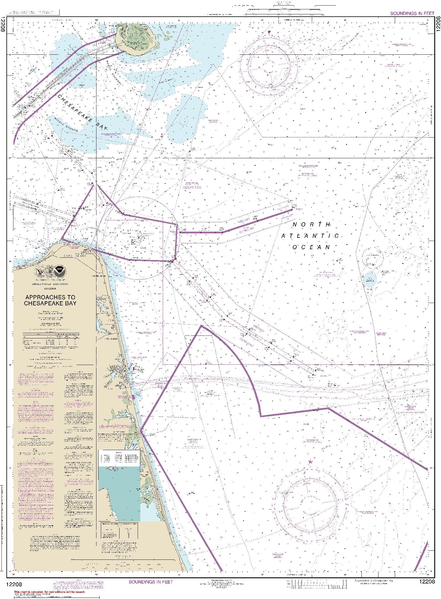Approaches to Chesapeake Bay (12208) by NOAA