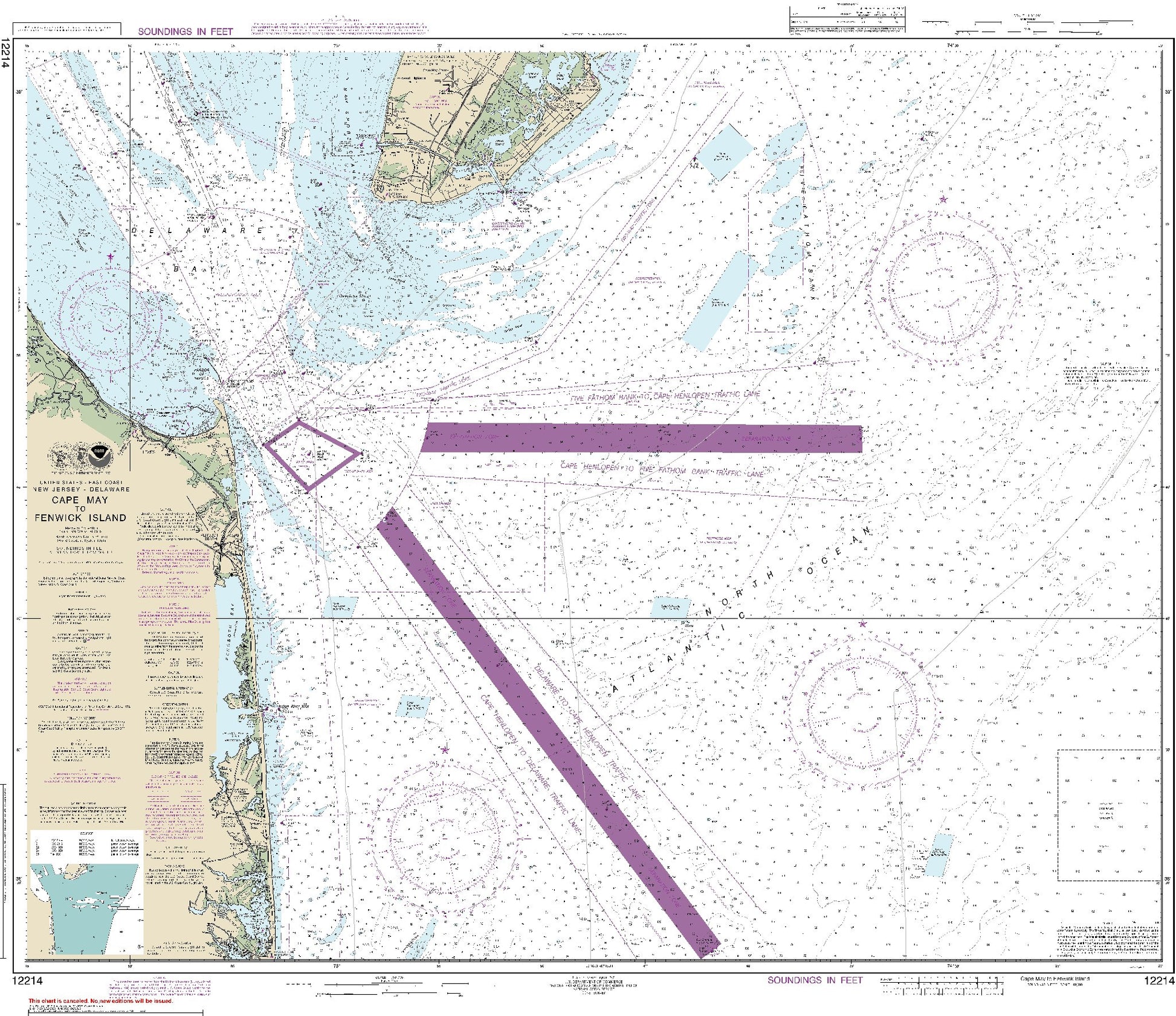 Cape May to Fenwick Island (12214) by NOAA
