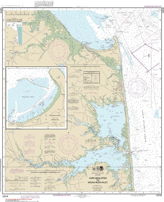 Cape Henlopen to Indian River Inlet (12216) by NOAA