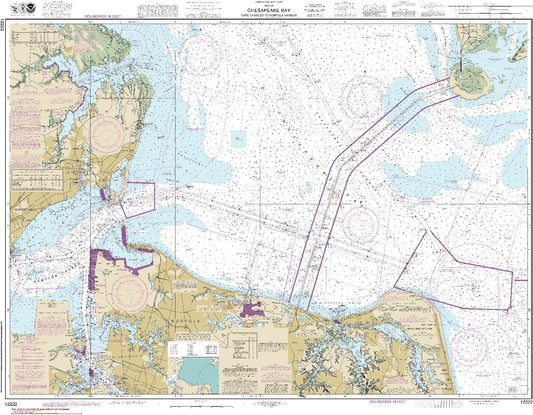 Cape Charles to Norfolk Harbor (12222) by NOAA