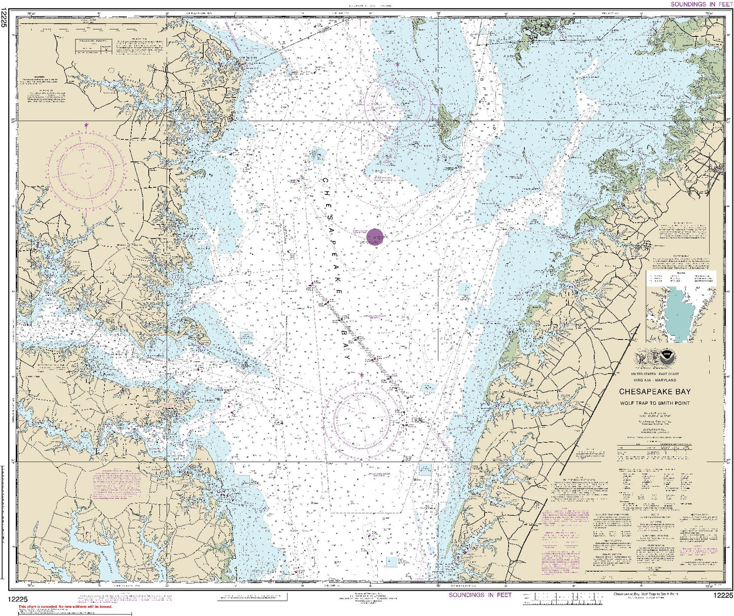 Chesapeake Bay - Wolf Trap to Smith Point (12225) by NOAA