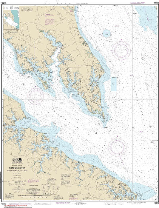Potomac River - Chesapeake Bay to Piney Point (12233) by NOAA