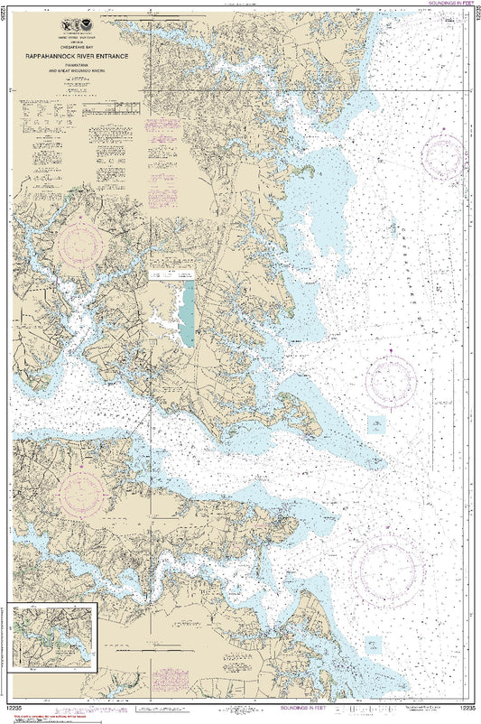 Rappahannock River Entrance with Continuation of Piankatank River (12235) by NOAA