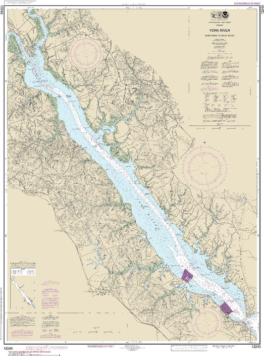 York River - Yorktown to West Point (12243) by NOAA