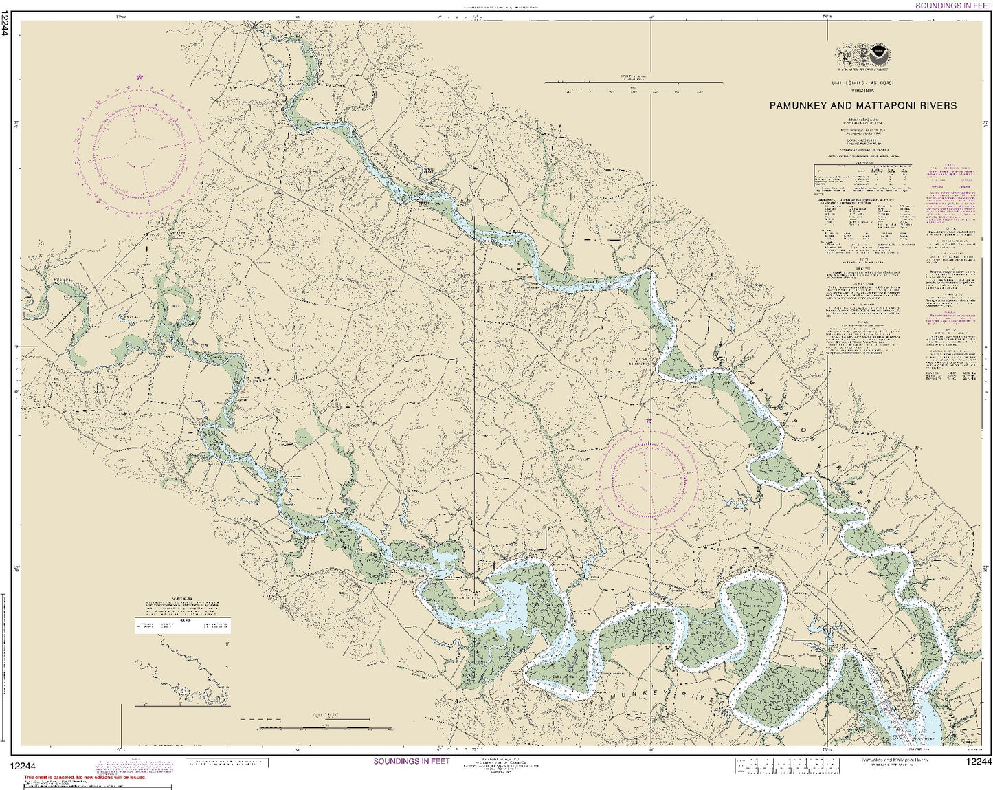 Pamunkey and Mattaponi Rivers (12244) by NOAA