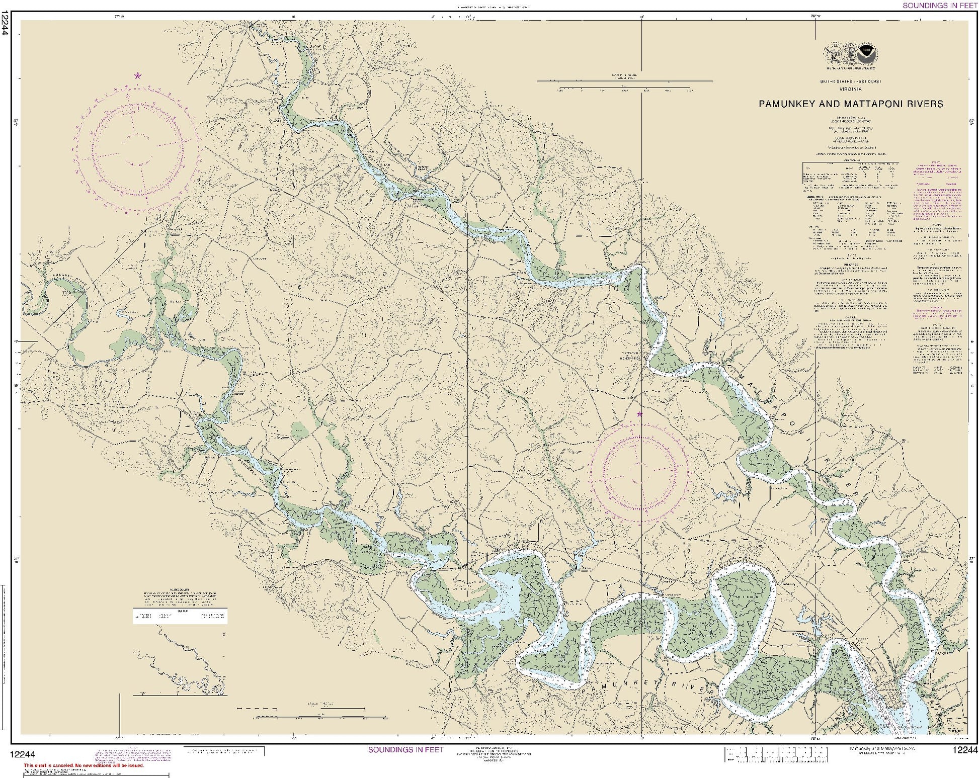 Pamunkey and Mattaponi Rivers (12244) by NOAA