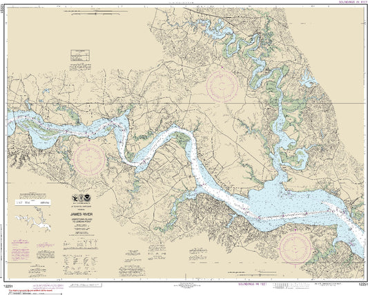 James River - Jamestown Island to Jordan Point (12251) by NOAA