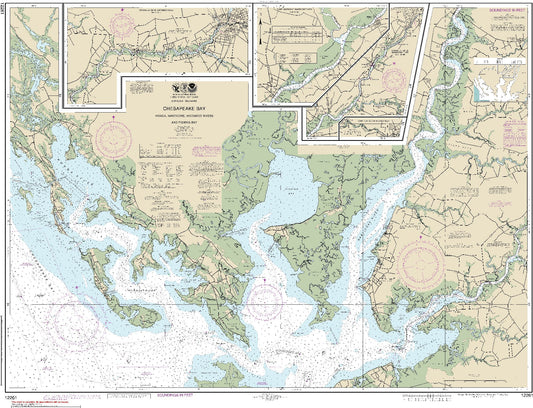 Chesapeake Bay - Honga, Nanticoke, Wicomico Rivers and Fishing Bay with Continuations (12261) by NOAA