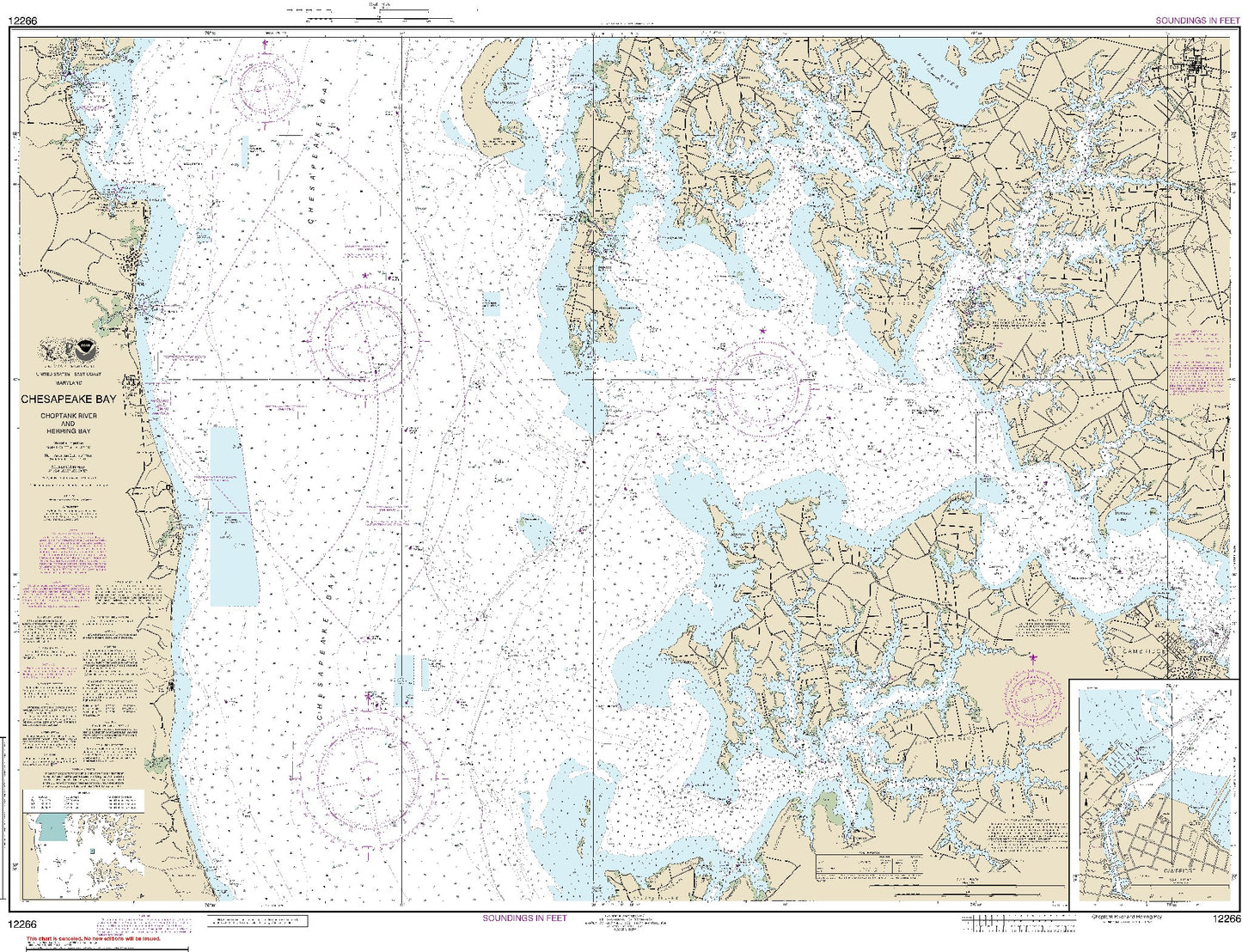 Chesapeake Bay - Choptank River and Herring Bay (12266) by NOAA