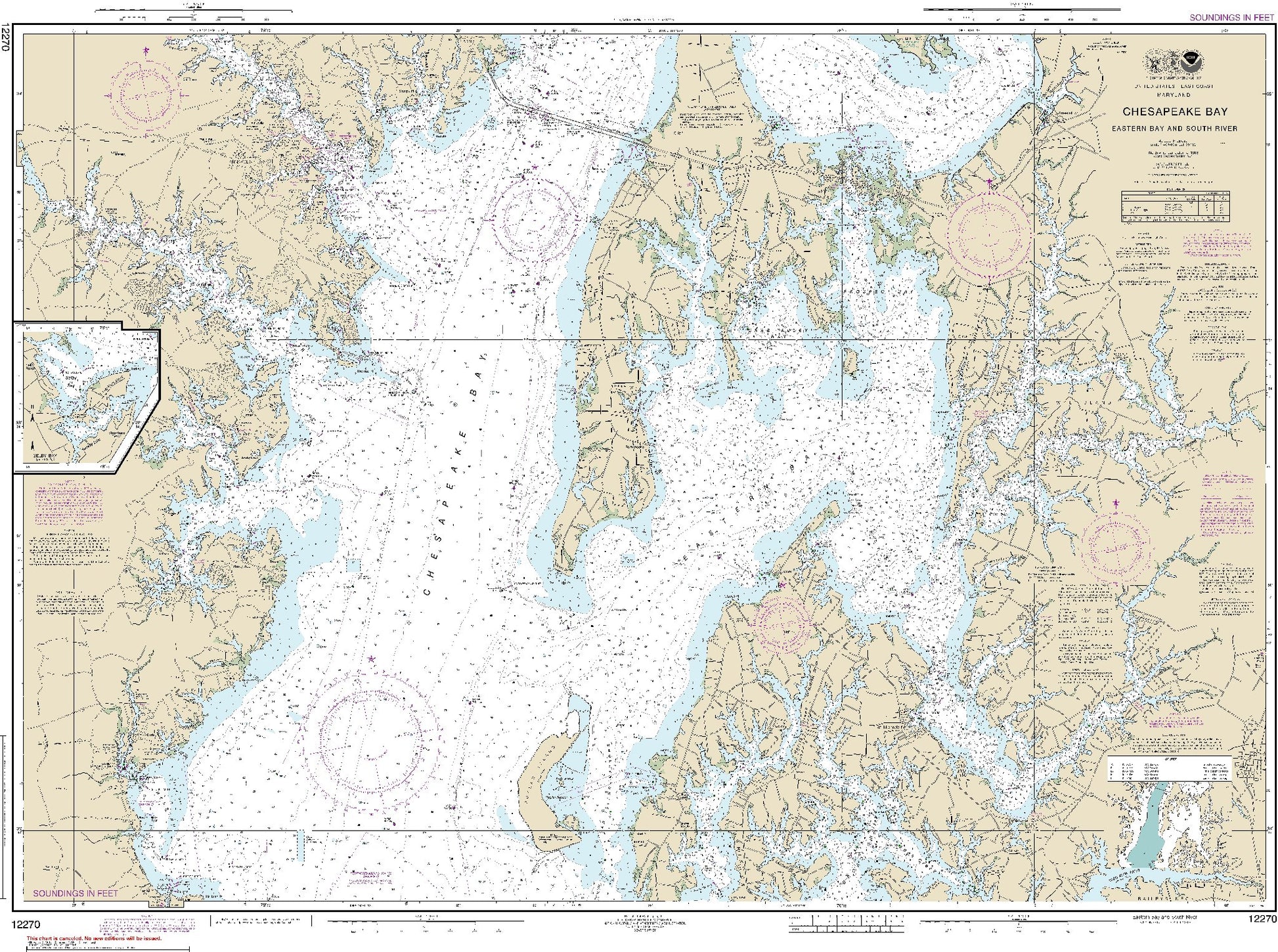 Chesapeake Bay - Eastern Bay and South River (12270) by NOAA
