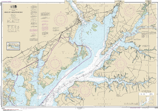 Head of Chesapeake Bay with Continuation of Bird River (12274) by NOAA