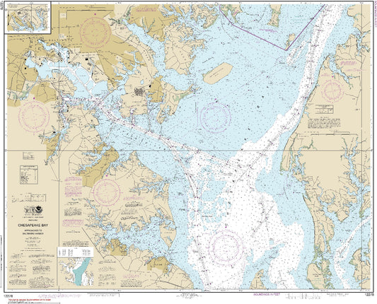 Approaches to Baltimore Harbor, Includes Inset: Middle River (12278) by NOAA