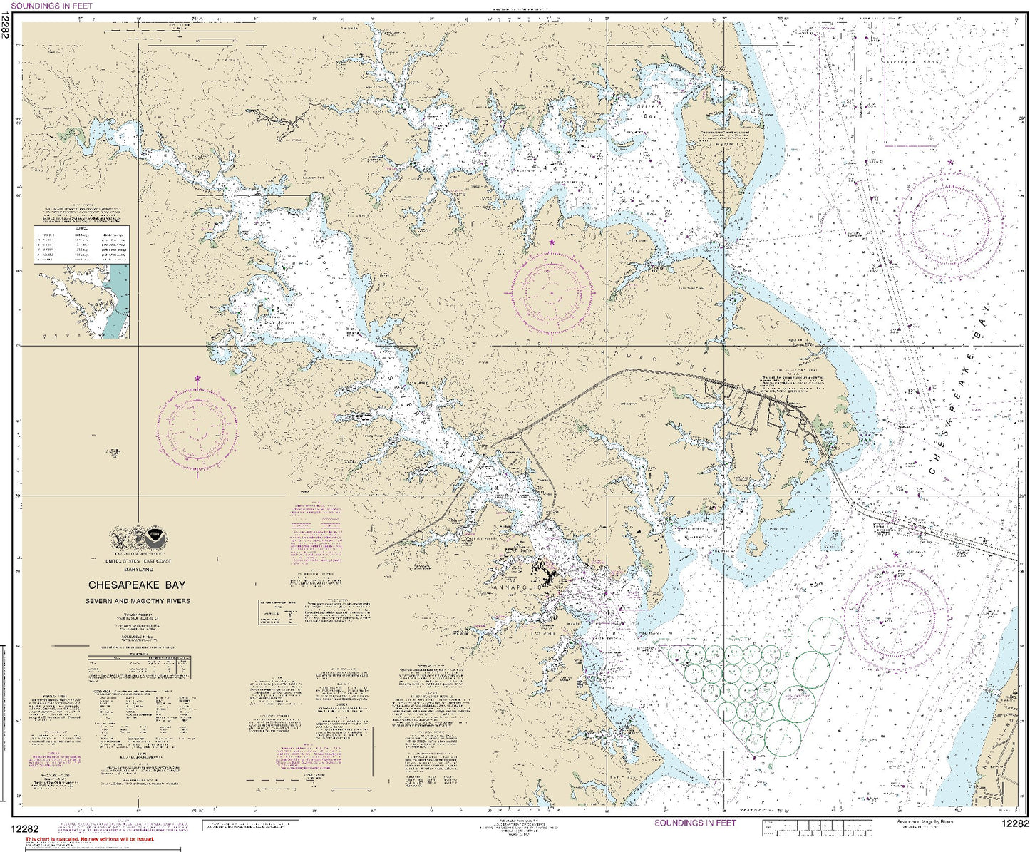Severn and Magothy Rivers (12282) by NOAA
