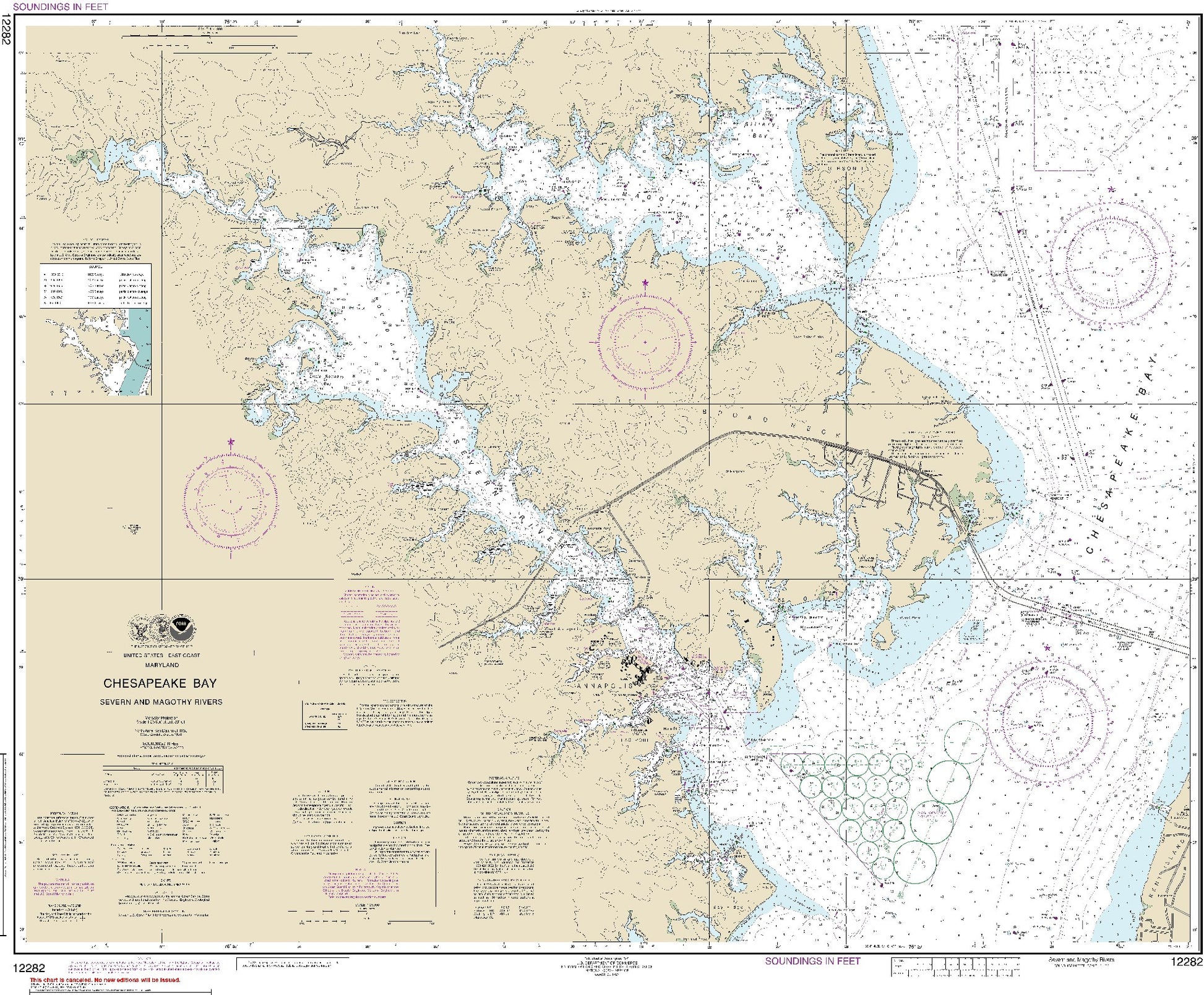 Severn and Magothy Rivers (12282) by NOAA
