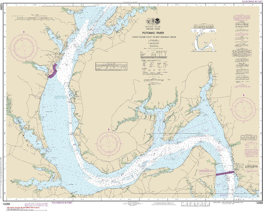 Potomac River, Lower Cedar Point to Mattawoman Creek (12288) by NOAA
