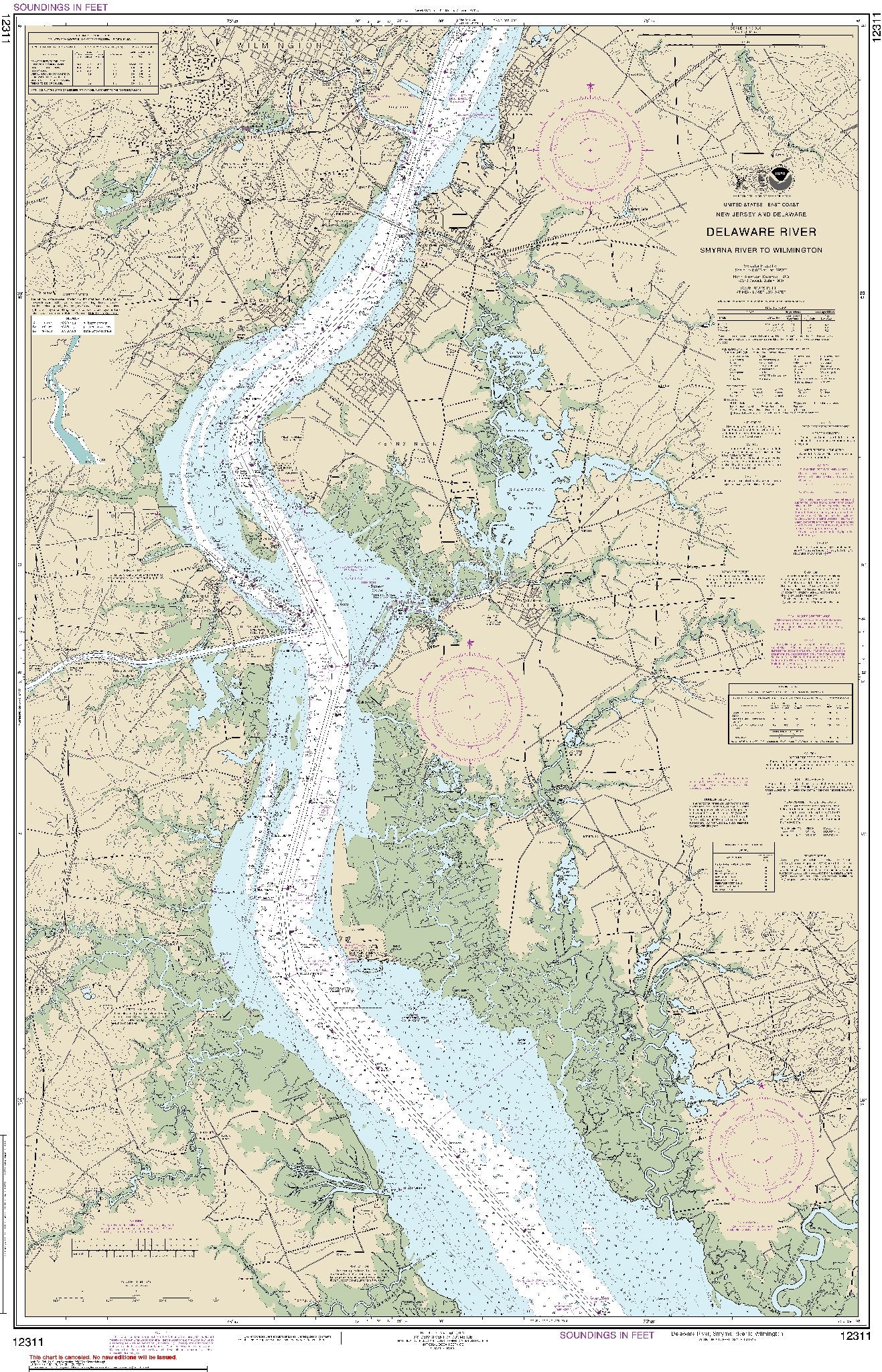 Delaware River - Smyrna River to Wilmington (12311) by NOAA