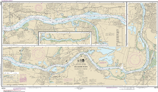 Delaware River - Philadelphia to Trenton with Continuation of Rancocas Creek (12314) by NOAA