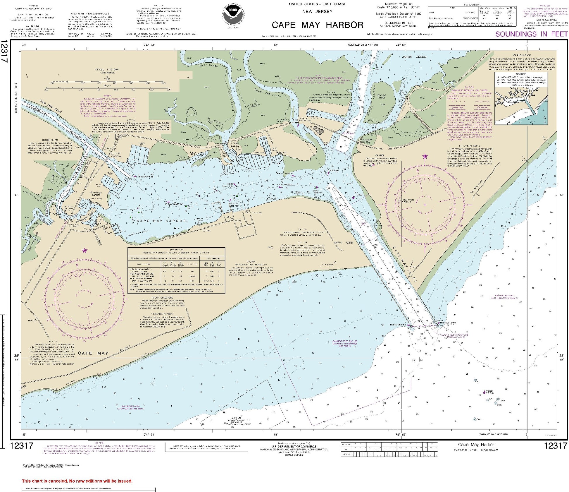 Cape May Harbor (12317) by NOAA