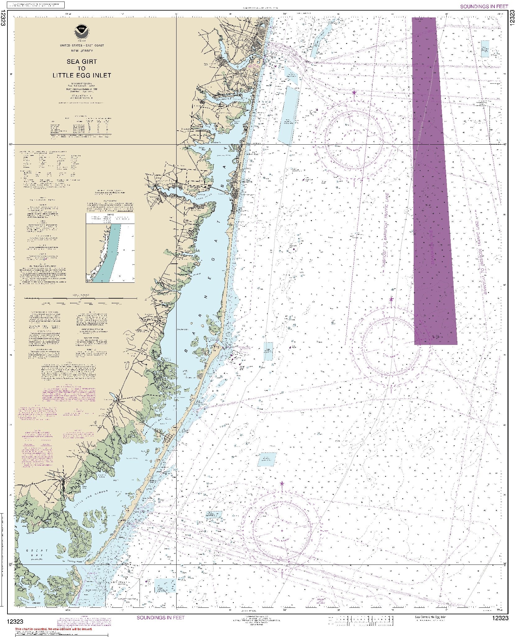 Sea Girt to Little Egg Inlet (12323) by NOAA