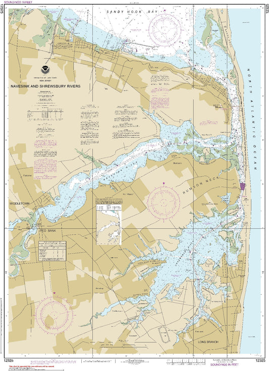 Navesink and Shrewsbury Rivers (12325) by NOAA