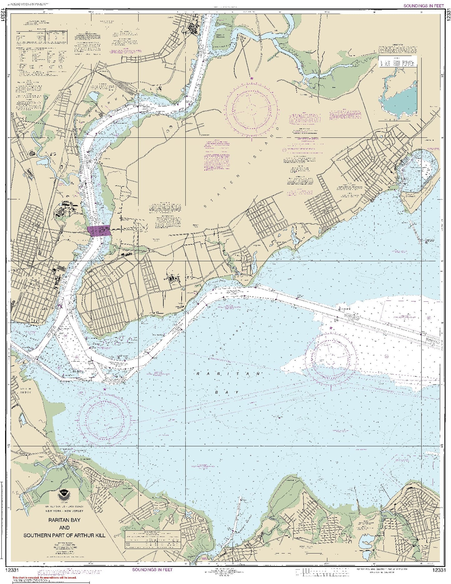 Raritan Bay and Southern Part of Authur Kill (12331) by NOAA