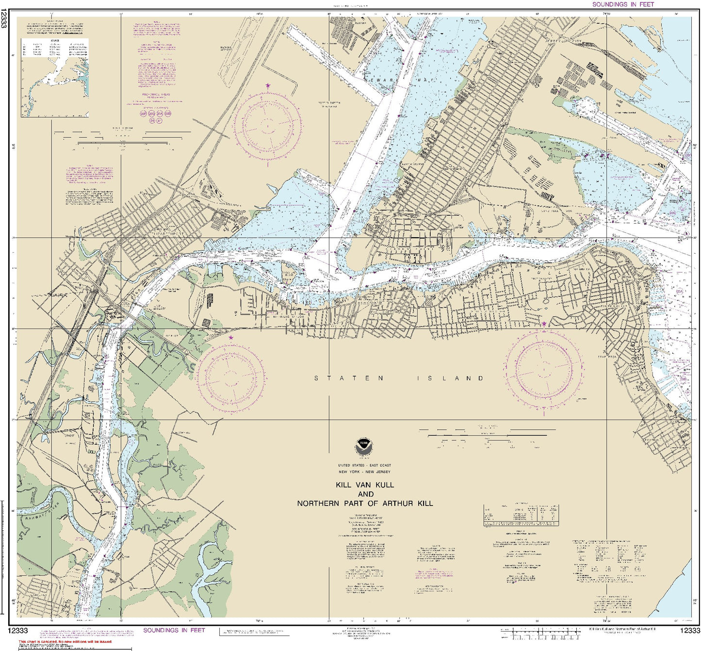 Kill Van Kull and Northern Part of Arthur Kill (12333) by NOAA