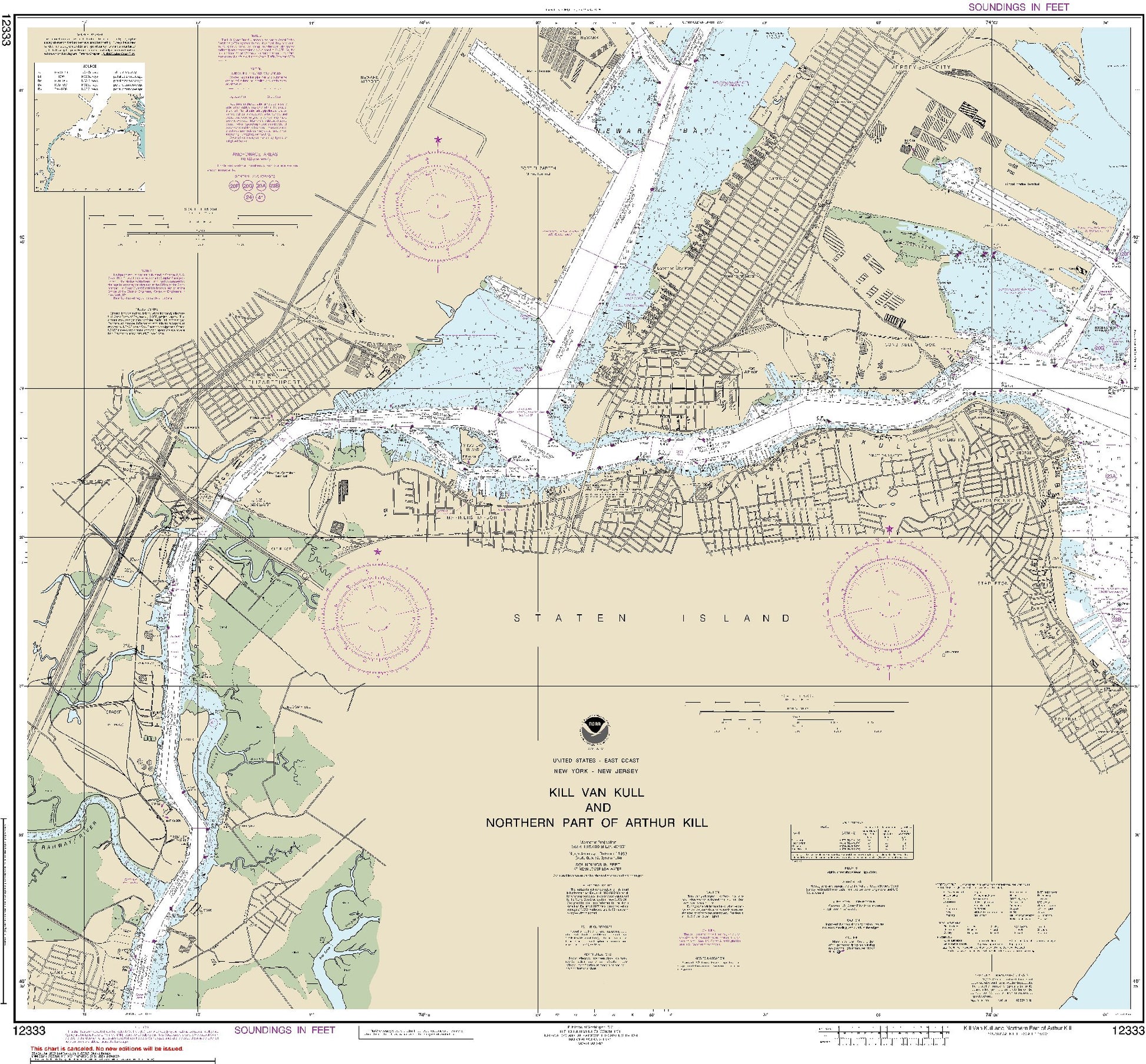 Kill Van Kull and Northern Part of Arthur Kill (12333) by NOAA