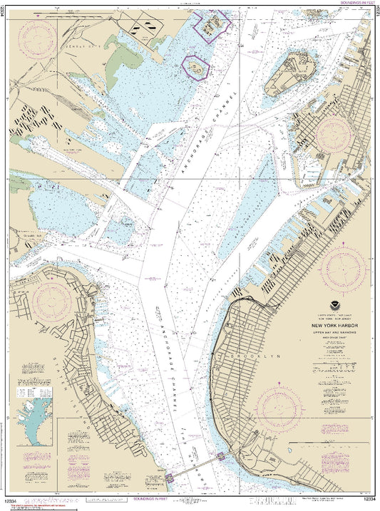 New York Harbor - Upper Bay and Narrows (12334) by NOAA