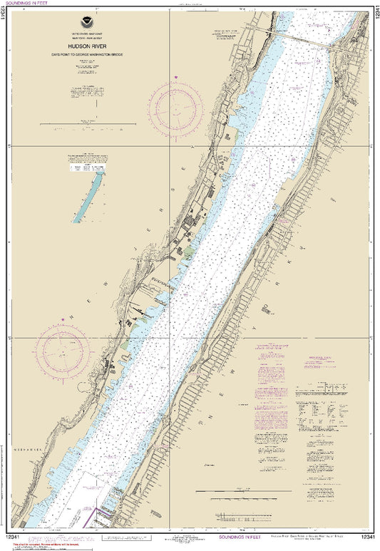 Hudson River - Days Point to George Washington Bridge (12341) by NOAA