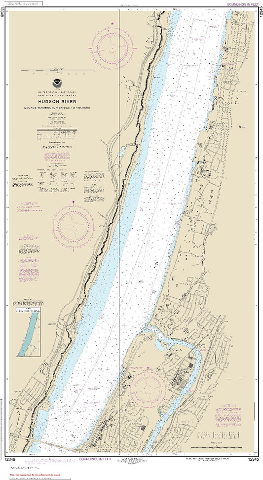 Hudson River - George Washington Bridge to Yonkers (12345) by NOAA